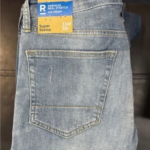 Aeropostale Super Skinny Jeans - Blue 33W 30L NWT